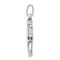 Sterling Silver Antiqued Horse in Horshoe Charm Pendant Jewerly 24mm x 24mm